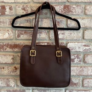 Vintage Coach Legacy Compartment Tote Messenger 9163